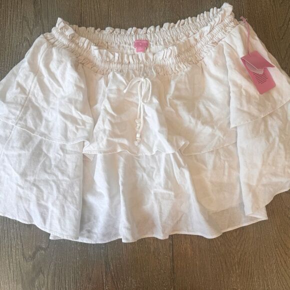 Stoney Clover. Brand new with tags. Cute white drawstring ruffle skirt! xL - Picture 1 of 8